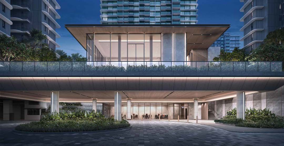 Artist's impression of the arrival courtyard
