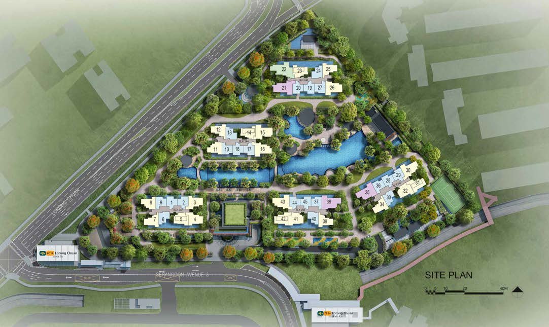 Site plan of Chuan Park